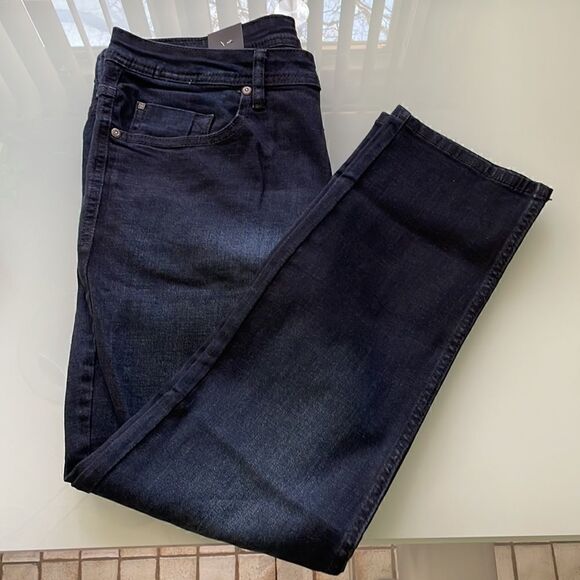 Buffalo David Bitton jeans 34/32 straight stretchy ykk zipper dark blue … - Picture 11 of 12